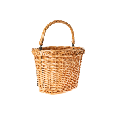 Malý prútený košík na riadidlá